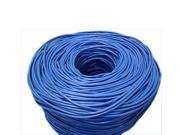 FiveStar 1000 Ft. Cable ETL Listed Cat5E UTP Solid Copper PVC CMR Rated Cable Blue
