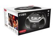 Coby MPCD 101 BLK CD Cassette Radio Player Recorder with MP3 USB Black