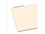 Avery File Folder Labels for Laser and Inkjet Printers 0.6 x 3.43 Inches White Pack of 750 08366