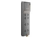 Belkin 8 Outlet Home Office Surge Protector with Phone Coaxial Protection and Extended Cord