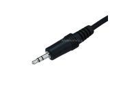 25ft 3.5mm Stereo Plug Jack M F Cable Black
