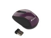 Verbatim Wireless Mini Nano Travel Mouse Purple 97473