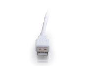 C2G Cables to Go 19018 USB 2.0 Cable for iPod iPhone iPad A Male to A Female Extension Cable White 2 Meters 6.56 Feet