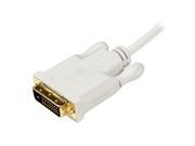 StarTech.com MDP2DVIMM10W 10 Feet Mini DisplayPort to DVI Adapter Cable for Mac PC White