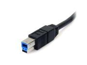 StarTech.com USB3SAB6BK SuperSpeed USB 3.0 Cable A to B M M 6 Feet Black
