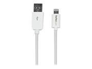 StarTech.com USBLT2MW Long Apple 8 Pin Charge and Sync Lightning Connector to USB Cable for iPads White 2m White