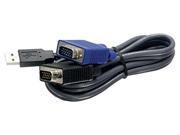 TRENDnet USB VGA KVM Cable 10 Feet Male to Male TK CU10