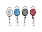 Advantus Carabiner Style Retractable ID Card Reel Extends 30 Inch Assorted Colors Pack of 20 AVT75552