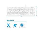 103 Key Full Size Usb Keyboard.Features 15 Convenient Macos X Shortcut Keys for