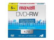 Maxell 5PK DVD RW 4.7 W JC 635125