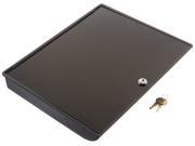Buddy Products Coin and Bill Tray with Metal Security Lid 11.5 x 2 x 14.375 Inch Black 0544 4