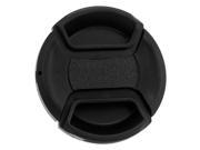 Fotodiox 62mm Inner pinch Lens Cap with Cap Keeper Black