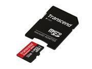 Transcend 32GB MicroSDHC Class 10 UHS 1 Memory Card with Adapter up to 60MB s TS32GUSDU1P