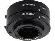 Polaroid Auto Focus DG Macro Extension Tube Set 10mm 16mm For Sony NEX Digital SLR Cameras