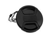 Fotodiox 67mm Inner pinch Lens Cap with Cap Keeper Black