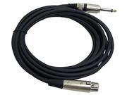 15ft. Professional Microphone Cable 1 4 Male to XLR Female