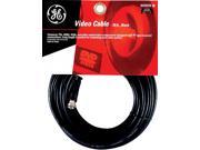 GE AV 23210 RG59 Coaxial Video Cable with F Plugs at Each End 25 Feet Black
