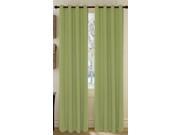 Set of 2 Broadway Linen Textured Grommet Top Curtain Drapery Panels 84 inch Long