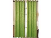 Set of 2 Ivy Blackout Flocked Grommet Top Curtain Drapery Panels 84 inch L Green