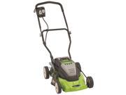 Earthwise Lawn Mower Cordless 14 Inch 24 Volt Side Discharge Mulching