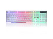 E Element 104 keys 7 Colors Backlit Gaming Keyboard For PC Desktop White