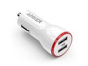 Anker 24W 4.8A Dual USB Car Charger PowerDrive 2 for iPhone 6 6s 6 Plus Note 5 iPad Air 2 Galaxy S7 S6 S6 Edge Edge Note 5