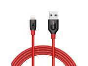 Anker PowerLine Lightning Cable 6ft Durable and Fast Charging Cable [Kevlar Fiber Double Braided Nylon] for iPhone iPad