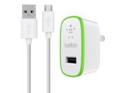 Belkin 4 Feet MIXIT Micro USB Home Charger and Cable Bundle 2.1 AMP Green Compatible with Amazon Fire Phone