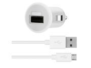 Belkin MIXIT Car Charger with 4 Foot Micro USB Charging Cable 2.1 Amp Retail Packaging