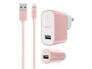 Belkin Charger Kit for iPhone iPad Retail Packaging Rose Gold