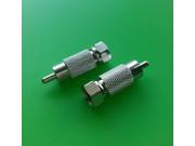 10 PCS F Male to RCA Male Connector
