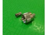 QTY 5 UHF Male Crimp Connector RG59 U RG62 U