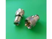 2 PCS FME Male to UHF PL259 Male Adapter Fast Shipping