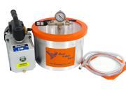 2 Gallon Vacuum Chamber w Mastercool 6cfm