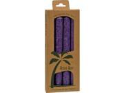 Aloha Bay Palm Tapers Violet 4 Candles