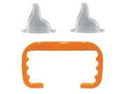 Thinkbaby Baby Bottle to Sippy Cup Conversion Replacement Kit Orange 9 Months