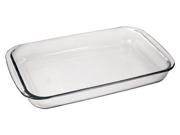 Marinex Bakeware Large Rectangular Glass Roaster 15 1 2 x 9 1 4 x 2