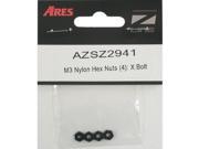 Ares AZSZ2941 M3 Nylon Hex Nuts 4 X Bolt