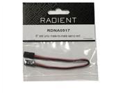 Radient RDNA0517 6in Standard Universal Male Male Servo Extension
