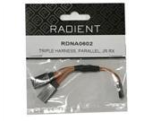 Radient RDNA0602 Triple Harness Parallel JR Rx