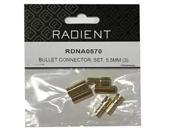 Radient RDNA0570 Bullet Connector Set 5.5mm 3