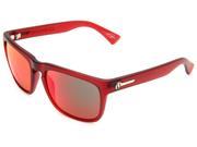 Electric Knoxville Wayfarer Sunglasses Red Frame Plasma Chrome Mirrored Lenses