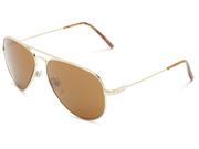 Electric Visual Av.1 Aviator Sunglasses Gold Tone Frame Bronze Lens ES11109839