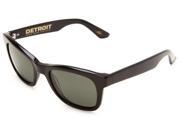 Electric Visual Detroit Sunglasses Gloss Black Frame Grey Glass Polarized Lenses