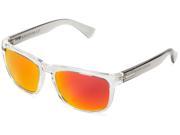 Electric Knoxville Wayfarer Sunglasses Gray Frame Fire Chrome Mirrored Lenses