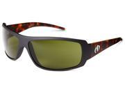 Electric Visual Charge Sunglasses Matte Black Tortoise Frame Melanin Grey Lenses