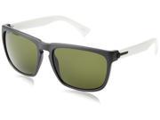 Electric Visual Knoxville XL Sunglasses Mod Black White Frame Melanin Grey Lens