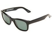Electric Visual Detroit Wayfarer Sunglasses Gloss Black Frame Grey Polarized