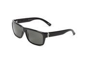 Electric Visual Back Line Polarized Sunglasses Gloss Black Grey Glass Level III