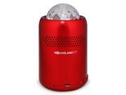 SoundLogic XT Mini Bluetooth Dance Party Speaker with Disco Lights Red